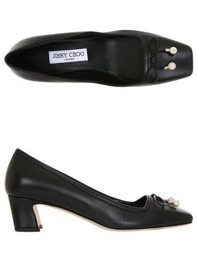 Elme 45 Napa Leather Pumps Heels Black - JIMMY CHOO - BALAAN 2