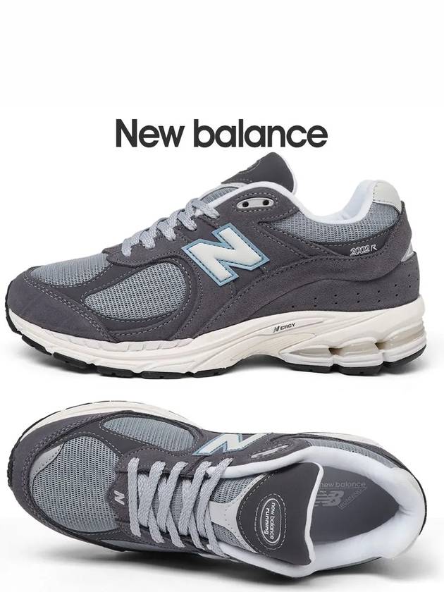 Men's 2002 Low Top Sneakers White Teal Gray - NEW BALANCE - BALAAN 2