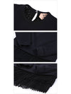 E041 4014 9000 Women s Lace Black Sweatshirt - Nº 21 - BALAAN 4