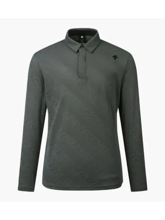 GOLF Men s Jacquard Long Sleeve T Shirt DP32MFTL83 - DESCENTE - BALAAN 1