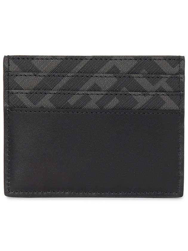 FF Square Leather Card Wallet Black - FENDI - BALAAN 3