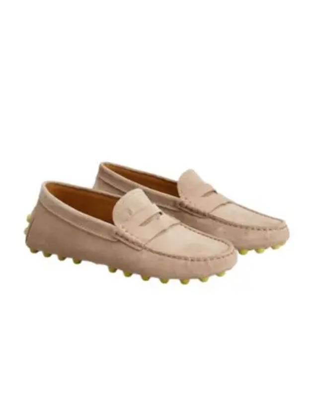 Gommino Bubble Suede Driving Shoes Beige - TOD'S - BALAAN 2