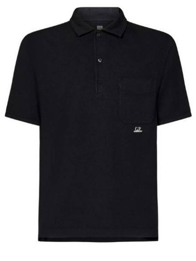 Pocket Polo Shirt Black - CP COMPANY - BALAAN 2