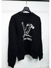 Embroidered Cotton Sweatshirt Black - LOUIS VUITTON - BALAAN 2