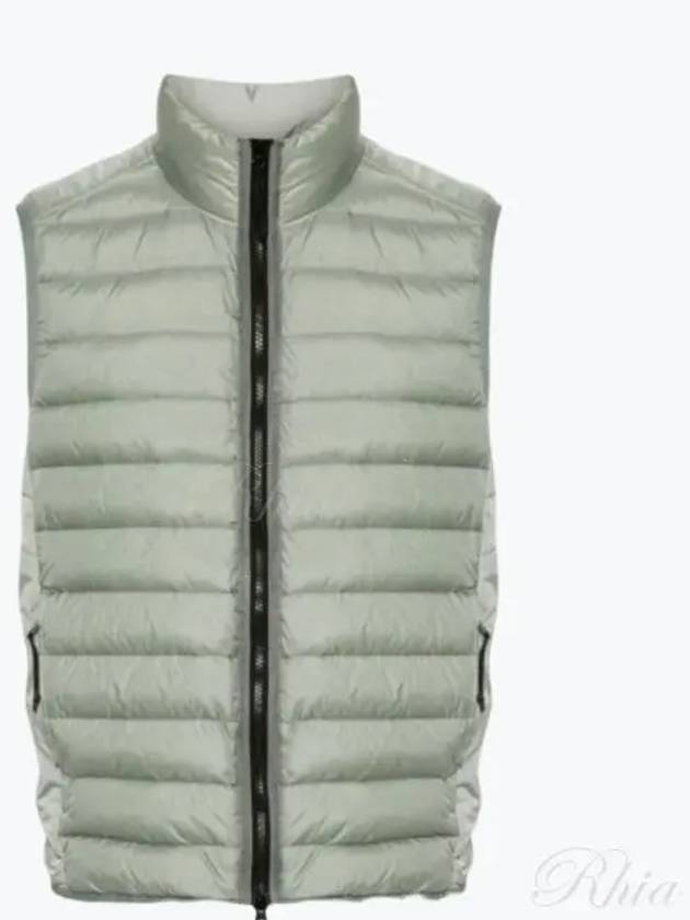 Loom Woven Chambers Recycled Nylon Down TC Vest Grey - STONE ISLAND - BALAAN 2