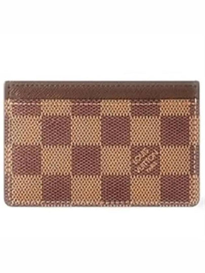 Damier Canvas Card Wallet Brown - LOUIS VUITTON - BALAAN 2