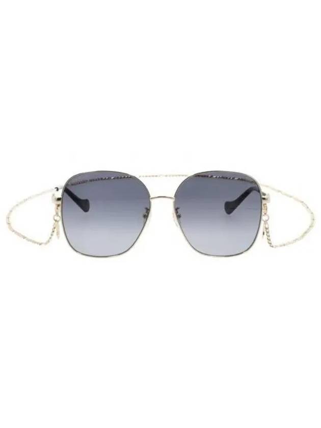 Eyewear Low Nose Bridge Fit Sunglasses Gold Grey - GUCCI - BALAAN 2