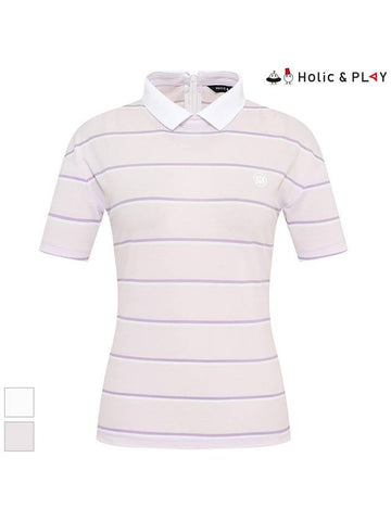 hem string striped t-shirtHD2WTS006 - HOLIC&PLAY - BALAAN 1