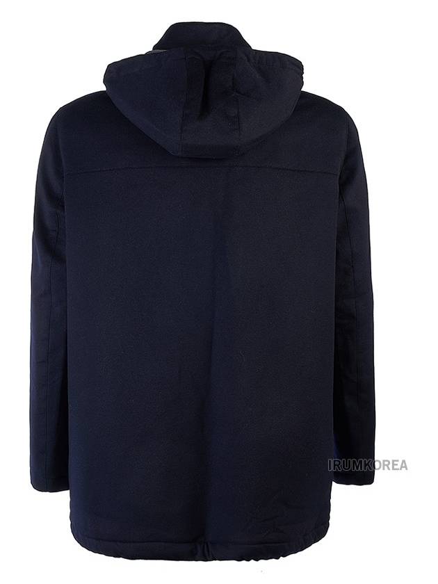 Men's Pocket Hooded Jacket Navy - BRUNELLO CUCINELLI - BALAAN 4