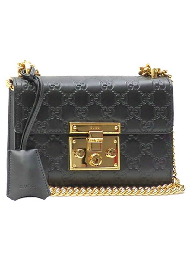 Padlock Signature Shoulder Bag Black - GUCCI - BALAAN 2