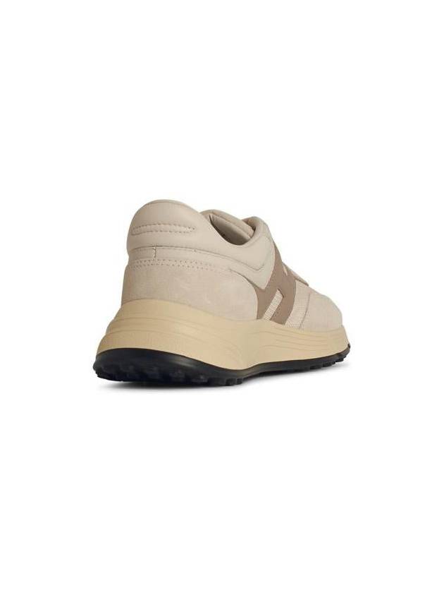 Hogan 'Hyperlight' Beige Leather Blend Sneakers - HOGAN - BALAAN 3