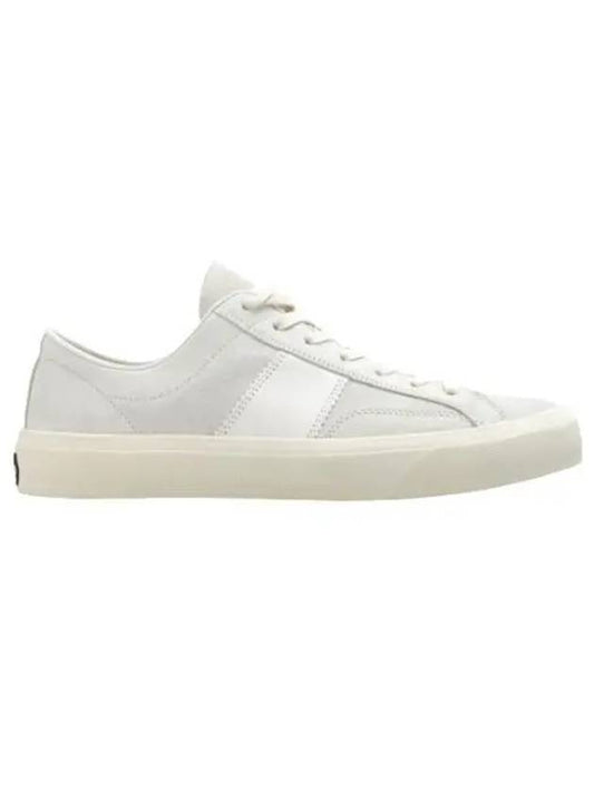 Suede Low Top Sneakers Marble Cream - TOM FORD - BALAAN 2