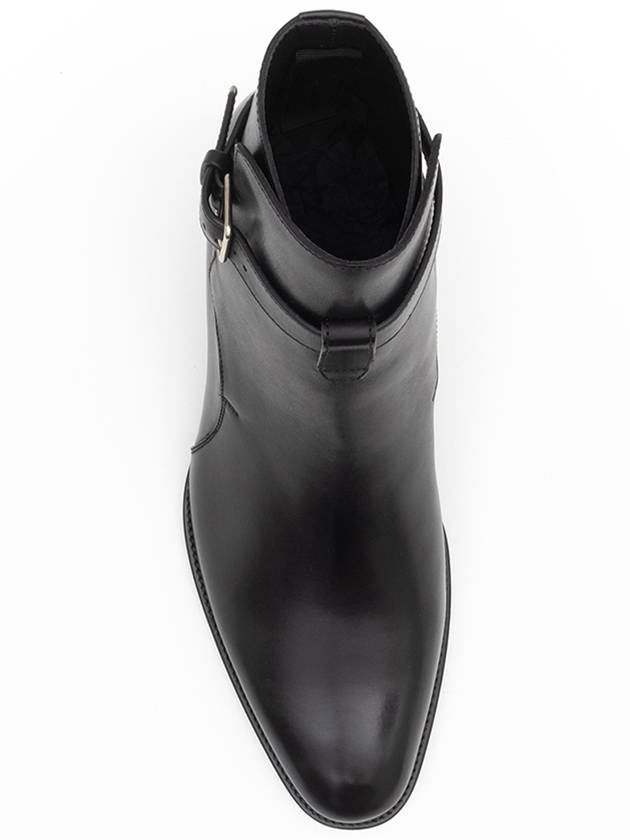 Wyatt Jodhpur Smooth Leather Angle Boots Black - SAINT LAURENT - BALAAN 5
