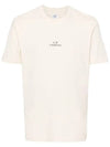 30/1 Jersey Graphic Short Sleeve T-Shirt Beige - CP COMPANY - BALAAN 3