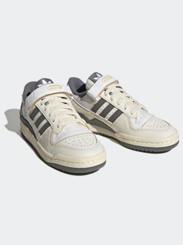 Forum 84 Panel Low Top Sneakers Off White Silver Pebble - ADIDAS - BALAAN 3