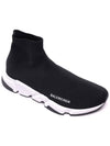 Speed Trainer  High Top Sneakers Black White - BALENCIAGA - BALAAN 4