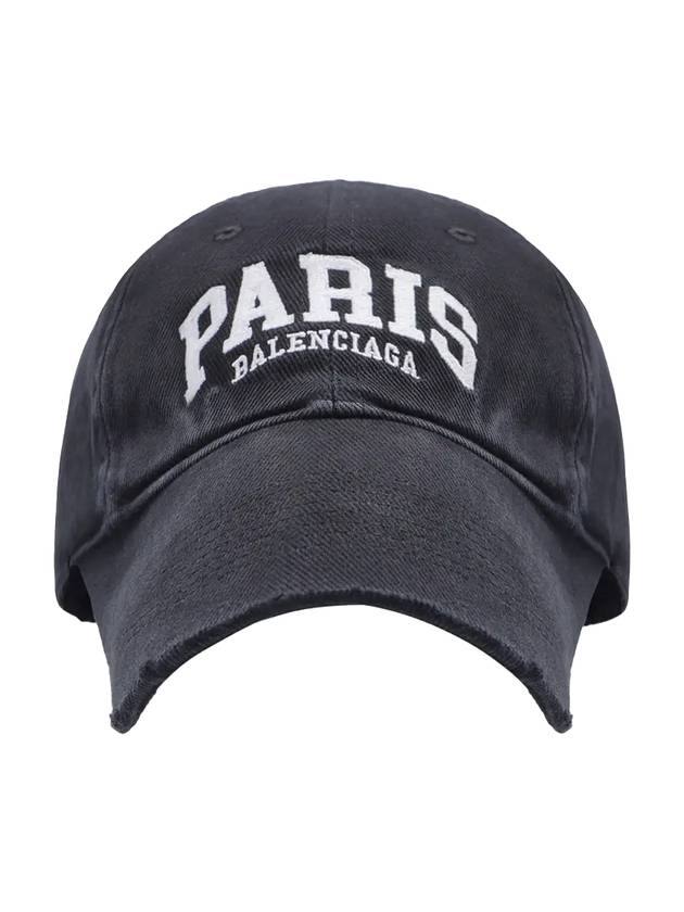 Cities Paris Embroidered Ball Cap Black - BALENCIAGA - BALAAN 1