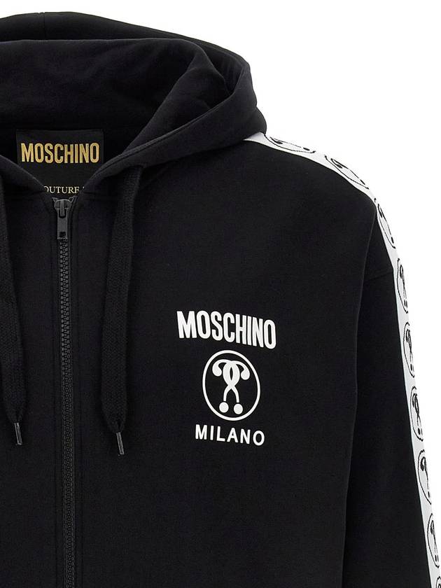 FW 23 24 Sweatshirt con cappuccio Double Question Mark A172470281555 - MOSCHINO - BALAAN 5