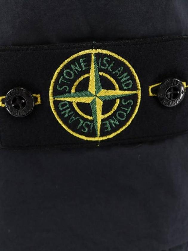 Stretch Cotton Tela Paracadute Cargo Straight Pants Navy Blue - STONE ISLAND - BALAAN 4