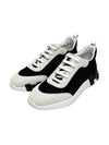 Bouncing Sneakers Mesh Suede Goatskin & Noir Blanc - HERMES - BALAAN 2