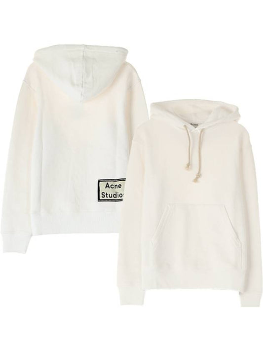 Logo Patch Hoodie White - ACNE STUDIOS - BALAAN 2