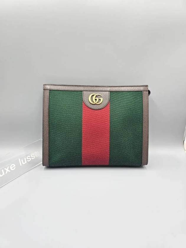 GG logo striped clutch bag 722982 - GUCCI - BALAAN 2