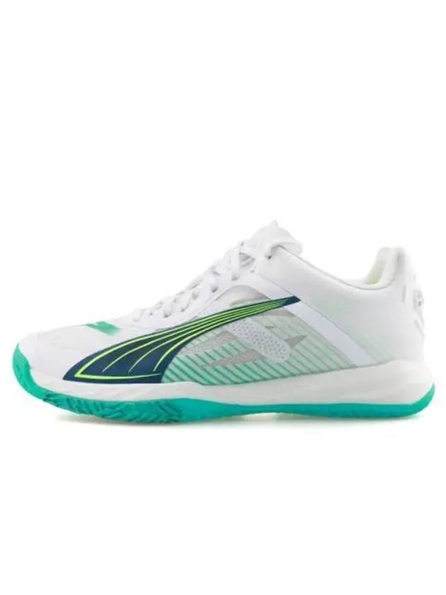 Accelerate Nitro SQD Indoor Low Top Sneakers White Green - PUMA - BALAAN 1