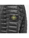 Men's Logo Patch Nylon Zip-Up Padding Black - STONE ISLAND - BALAAN 4