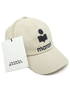 Tyron Logo Cotton Ball Cap Ecru - ISABEL MARANT - BALAAN 3