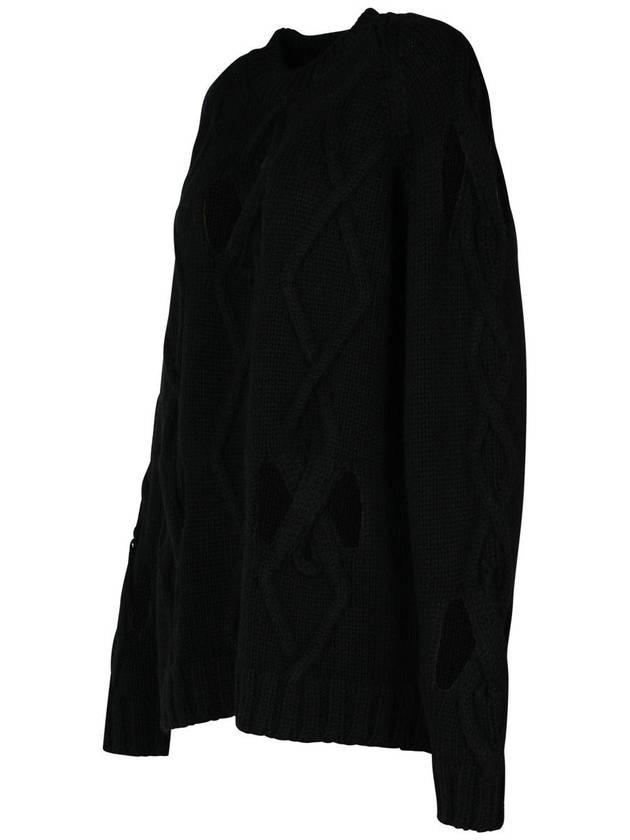 Versace Black Wool Blend Sweater - VERSACE - BALAAN 2