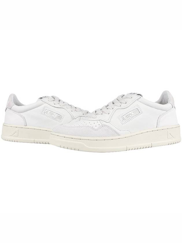 Suede Leather Low Top Sneakers White - AUTRY - BALAAN 2