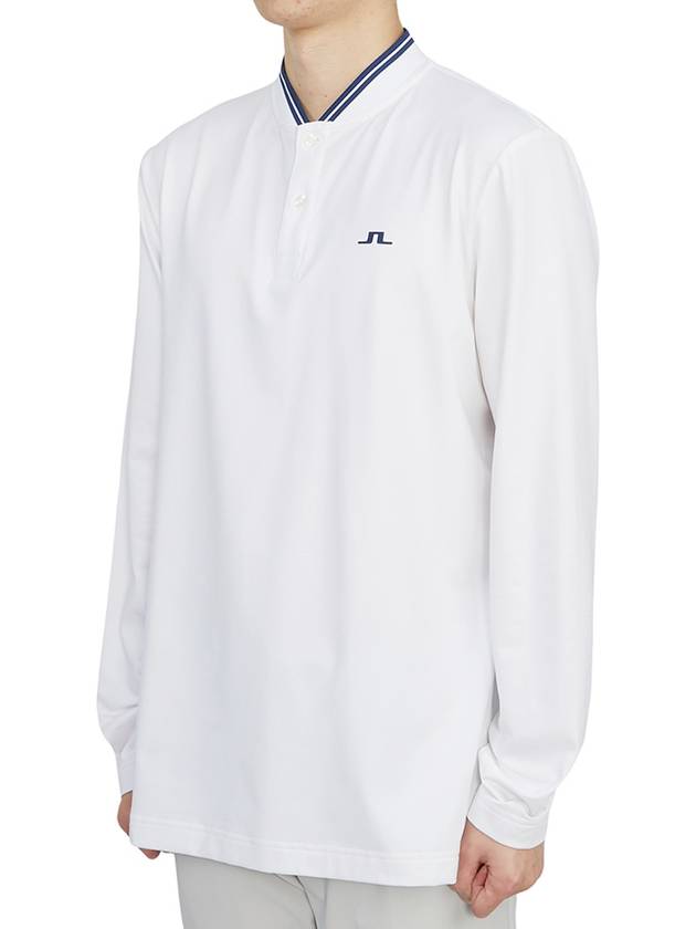 Tyson Golf Collar Long Sleeve T-Shirt White - J.LINDEBERG - BALAAN 3