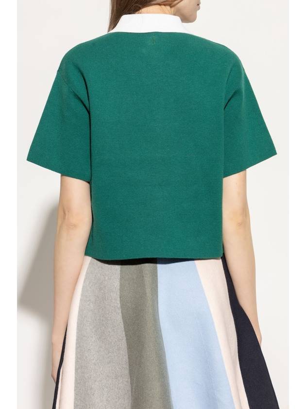 JW Anderson Polo With Cashmere Finish, Women's, Green - JW ANDERSON - BALAAN 4