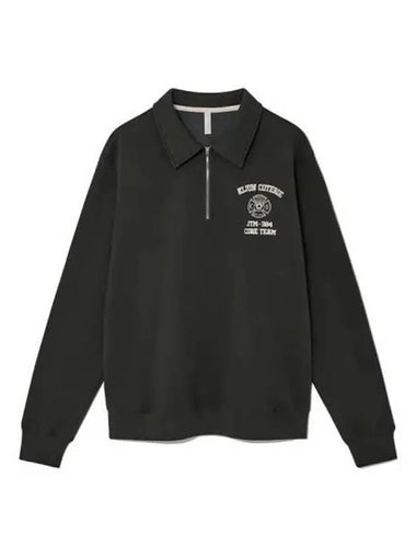 Crest Half Zip Up Pullover Charcoal - KIJUN - BALAAN 1