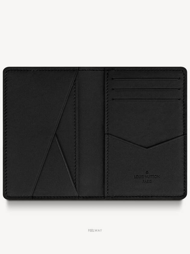 Pocket Organizer Card Wallet Black - LOUIS VUITTON - BALAAN 4