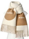 Logo Detail Fringe Muffler Beige - JACQUEMUS - BALAAN 2