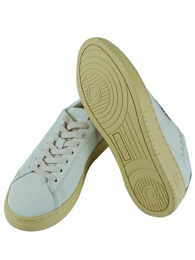 Dallas White Tab Leather Low Top Sneakers White - AUTRY - BALAAN 3