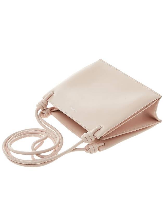 Logo Twist Square Leather Shoulder Bag Pink - JIL SANDER - BALAAN 5