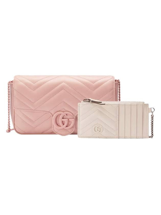 GG Marmont Mini Bag Light Pink - GUCCI - BALAAN 1