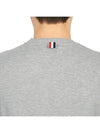 Classic Pique Rib Side Insert 4-Bar Short Sleeve T-Shirt Light Grey - THOM BROWNE - BALAAN 10