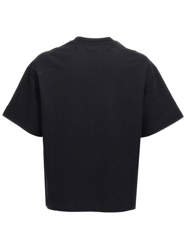 Logo Print Short Sleeve T-Shirt Black - JIL SANDER - BALAAN 3