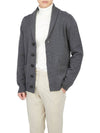 Men's Wool Cardigan Grey - DRUMOHR - BALAAN 6