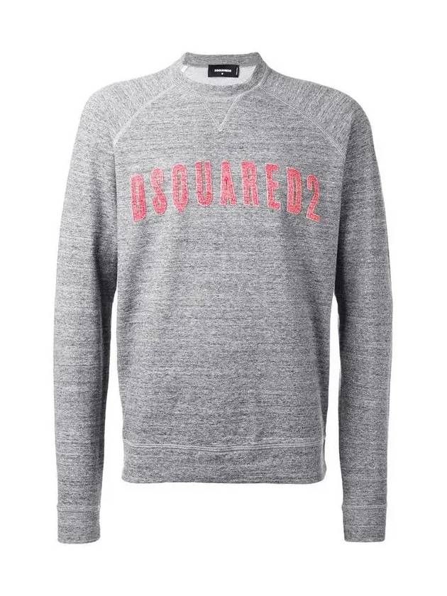 Logo Patch Sweatshirt Grey - DSQUARED2 - BALAAN 3