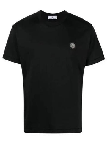 801524113 Logo patch short sleeve t shirt 24222483 37351675 270465 1004507 - STONE ISLAND - BALAAN 1