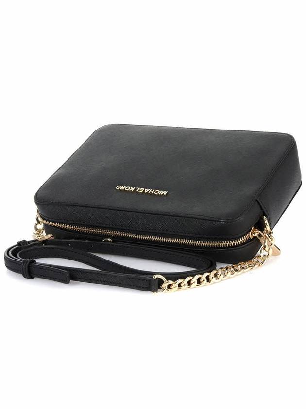 Jet Set Large Saffiano Cross Bag Black - MICHAEL KORS - BALAAN 10