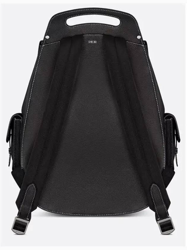 Maxi Gallop Grained Calfskin Backpack Black - DIOR - BALAAN 3