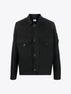 Lens Wappen Two Pocket Collar Cotton Jacket Black - CP COMPANY - BALAAN 2