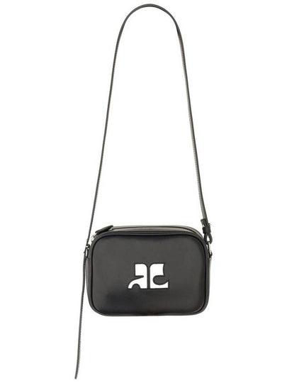 Reedition Camera Leather Cross Bag Black - COURREGES - BALAAN 2