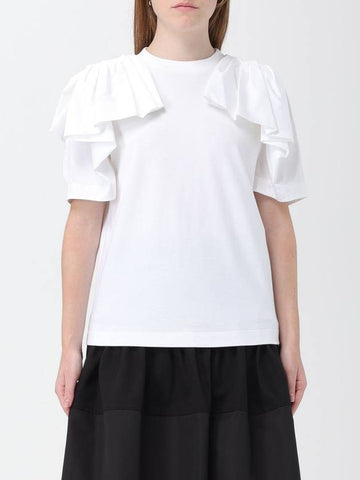 T-shirt drappeggiata Alexander McQueen - ALEXANDER MCQUEEN - BALAAN 1