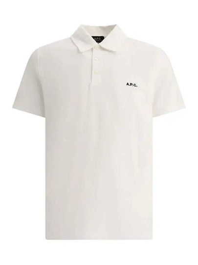 Austin Embroidery Logo Polo Shirt White - A.P.C. - BALAAN 2